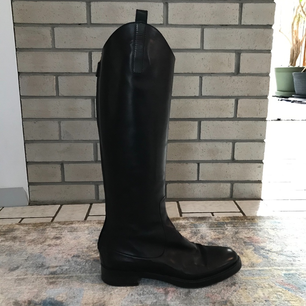 Gucci Equestrian Leather Riding Boots